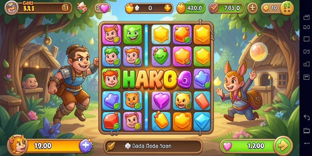 Tampilkan gameplay seru dan penuh warna dari HARAPJP.