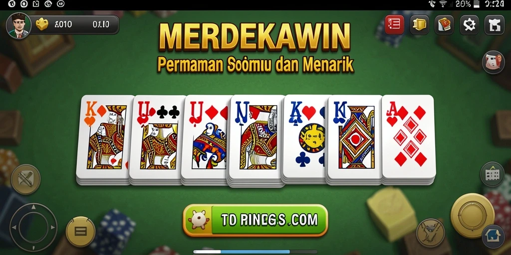 Tampilan permainan Domino yang seru di MERDEKAWIN.