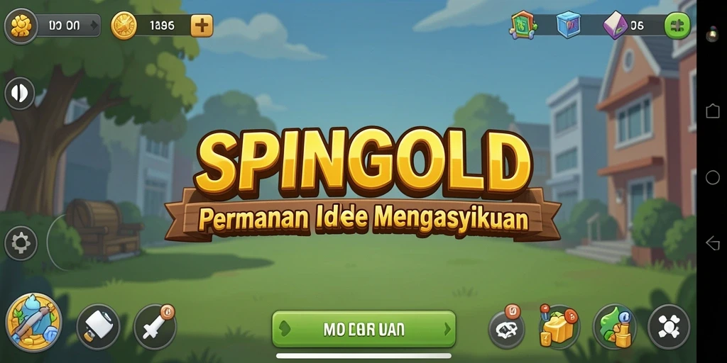 Tangkapan layar utama SPINGOLD menampilkan gameplay yang mengasyikkan dan interaktif.