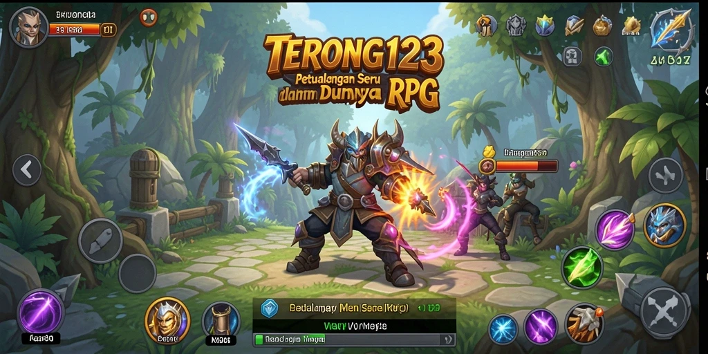 Tangkapan layar gameplay TERONG123 yang menunjukkan aksi RPG yang seru.